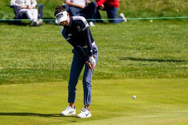 May 7, 2026, West Caldwell, New Jersey, USA: Yealimi Noh (USA) putts the 9th green during round 1 of the 2026 Mizuho Americas Open at Mountain Ridge Country Club. West Caldwell USA - ZUMAw109 20260507_fap_w109_022 Copyright: xDebbyxWongx