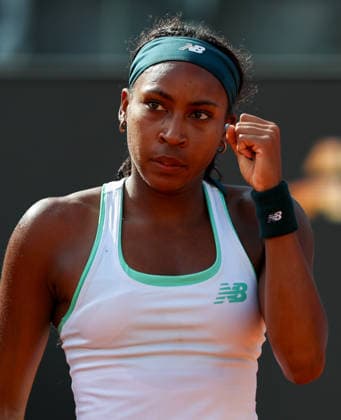 (260508) -- ROME, May 8, 2026 -- Coco Gauff celebrates a point during the women s singles second round match between Coco Gauff of the United States and Tereza Valentova of the Czech Republic at the WTA, Tennis Damen Italian Open in Rome, Italy, May 7, 2026. ) (SP)ITALY-ROME-TENNIS-WTA-ITALIAN OPEN-WOMEN S SINGLES WangxKaiyan 