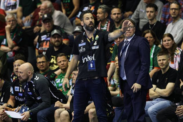 Trainer Bennet Wiegert (SC Magdeburg) - Viertelfinale Handball Machineseeker Champions League Saison 2025-2026 SC Magdeburg vs. SC Pick Szeged in der GETEC Arena in Magdeburg - Handball,Deutschland,07.05.2026