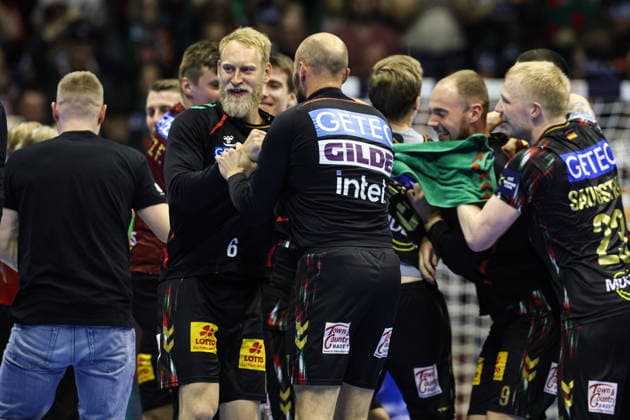 Matthias Musche (SC Magdeburg,6) - Viertelfinale Handball Machineseeker Champions League Saison 2025-2026 SC Magdeburg vs. SC Pick Szeged in der GETEC Arena in Magdeburg - Aktion,Handball,Deutschland,07.05.2026