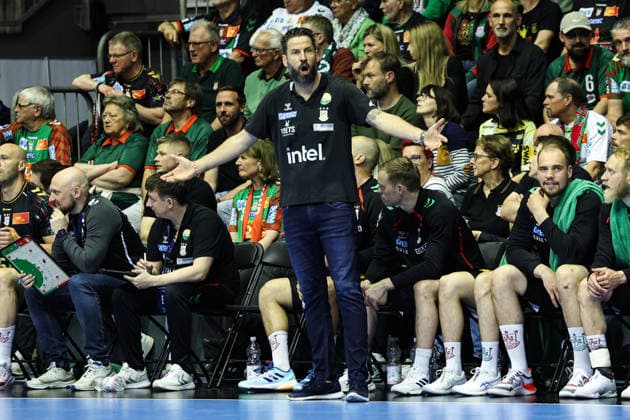 Trainer Bennet Wiegert (SC Magdeburg) - Viertelfinale Handball Machineseeker Champions League Saison 2025-2026 SC Magdeburg vs. SC Pick Szeged in der GETEC Arena in Magdeburg - Handball,Deutschland,07.05.2026