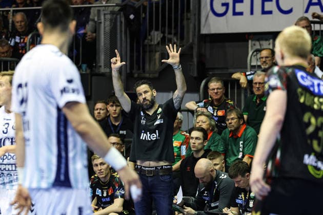 Trainer Bennet Wiegert (SC Magdeburg) - Viertelfinale Handball Machineseeker Champions League Saison 2025-2026 SC Magdeburg vs. SC Pick Szeged in der GETEC Arena in Magdeburg - Handball,Deutschland,07.05.2026