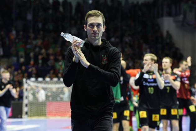 Torwart Nikola Portner (SC Magdeburg,80) - Viertelfinale Handball Machineseeker Champions League Saison 2025-2026 SC Magdeburg vs. SC Pick Szeged in der GETEC Arena in Magdeburg - Handball,Deutschland,07.05.2026