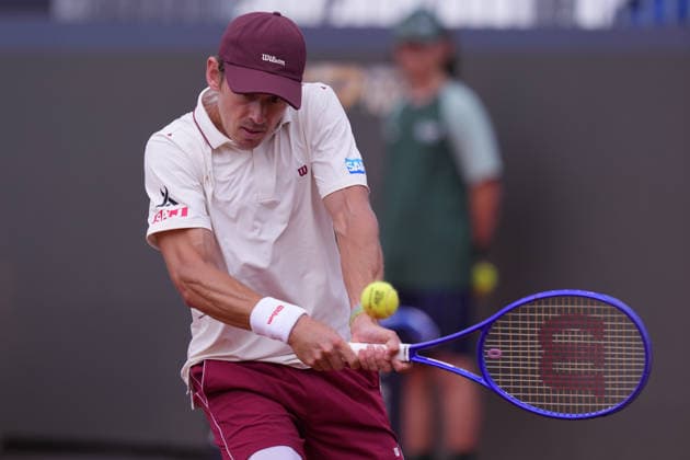 Alex De Minaur (AUS) during the match between Alex De Minaur (AUS) vs Matteo Arnaldi (ITA) at the Italian Open in Rome, Friday, May 8, 2026. (Alfredo Falcone LaPresse)  Copyright: xAlfredoxFalcone LaPressex