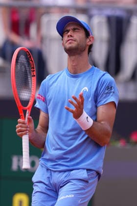 Nuno Borges (POR) during the match between Nuno Borges (POR) vs Rafael Jodar (ESP) at the Italian Open in Rome, Friday, May 8, 2026. (Alfredo Falcone LaPresse)  Copyright: xAlfredoxFalcone LaPressex