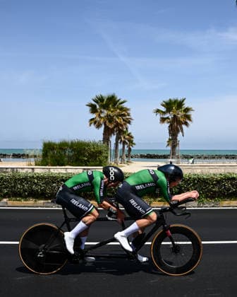 UCI Para Cycling Road World Cup: Round 3 Picture by Olly Hassell SWpix.com - 08 05 2026 - Cycling - UCI Para Cycling Road World Cup: Round 3 - Pescara, Abruzzo, Italy - Men B Individual Time Trial (ITT) Damien Vereker piloted by Mitchell McLaughlin (Ireland) Copyright: x xSWpix.comx(t axPhotographyxHubxLtd)xOllyxHassell SWpix.comx SWP-3030-13889