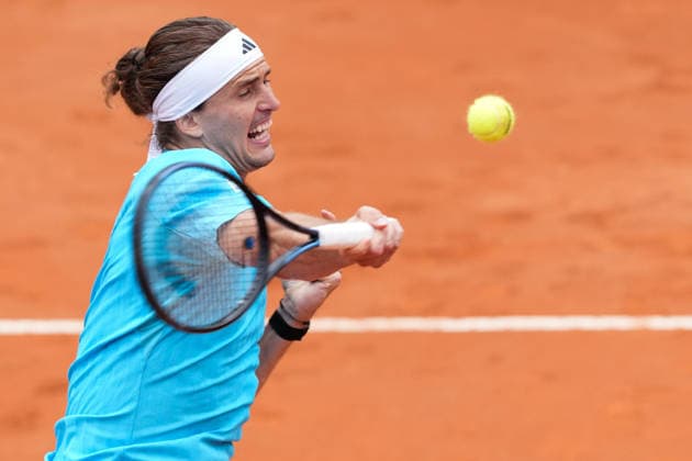 Alexander Zverev of Germany during the match against Daniel Altmaier of Germany at the Internazionali BNL d Italia 2026 tennis tournament at Foro Italico in Rome (Italy) on May, 8, 2026. AntoniettaxBaldassarre