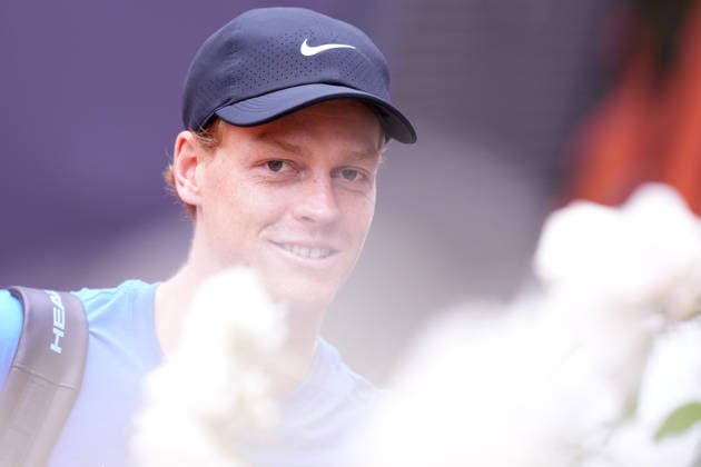 Jannik Sinner during the training session between Jannik Sinner and Flavio Cobolli at the Italian Open in Rome, Friday, May 8, 2026. (Alfredo Falcone LaPresse)  Copyright: xAlfredoxFalcone LaPressex