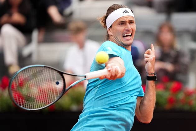 Alexander Zverev of Germany during the match against Daniel Altmaier of Germany at the Internazionali BNL d Italia 2026 tennis tournament at Foro Italico in Rome (Italy) on May, 8, 2026. AntoniettaxBaldassarre