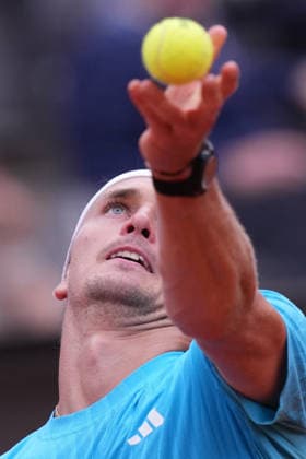 Alexander Zverev (GER) during the match between Daniel Altmaier (GER) vs Alexander Zverev (GER) at the Italian Open in Rome, Friday, May 8, 2026. (Alfredo Falcone LaPresse)  Copyright: xAlfredoxFalcone LaPressex