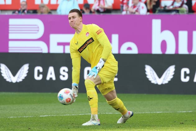 08.05.2026, xrekx, Fussball 2.Bundesliga, 1.FC Kaiserslautern - Arminia Bielefeld v.l. Julian Krahl (1.FC Kaiserslautern) (DFL DFB REGULATIONS PROHIBIT ANY USE OF PHOTOGRAPHS as IMAGE SEQUENCES and or QUASI-VIDEO) Kaiserslautern