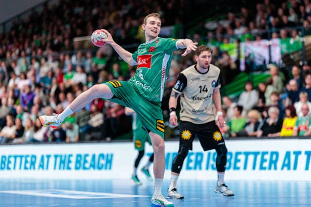 Florian Kranzmann (GWD Minden, 05) im Siebenmeter GER, GWD Minden vs. Bergischer HC, Handball, 1. Bundesliga, 31. Spieltag, Spielzeit 2025 2026, 08.05.2026 GER, GWD Minden vs. Bergischer HC, Handball, 1. Bundesliga, 31. Spieltag, Spielzeit 2025 2026, 08.05.2026 Minden Copyright: xEibner-Pressefoto JanxRollingerx EP_JSK