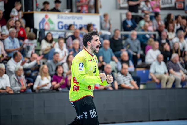 2. Handball Bundesliga; TV Hüttenberg - HC Elbflorenz Dresden, 08.05.26 Yahav Shamir (TV Hüttenberg, 55) 2. Handball Bundesliga; TV Hüttenberg - HC Elbflorenz Dresden: Hüttenberg, 08.05.26 Copyright: xBEAUTIFULxSPORTS Roeczeyx