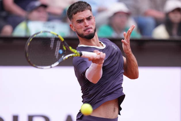 Dino Prizmic (CRO) during the match between Novak Djokovic (SRB) vs Dino Prizmic (CRO) at the Italian Open in Rome, Friday, May 8, 2026. (Alfredo Falcone LaPresse)  Copyright: xAlfredoxFalcone LaPressex
