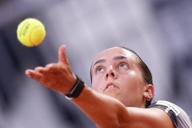 Noemi Basiletti (ITA) during the match between Noemi Basiletti (ITA) vs Elina Svitolina (UKR) at the Italian Open in Rome, Friday, May 8, 2026. (Alfredo Falcone LaPresse)  Copyright: xAlfredoxFalcone LaPressex