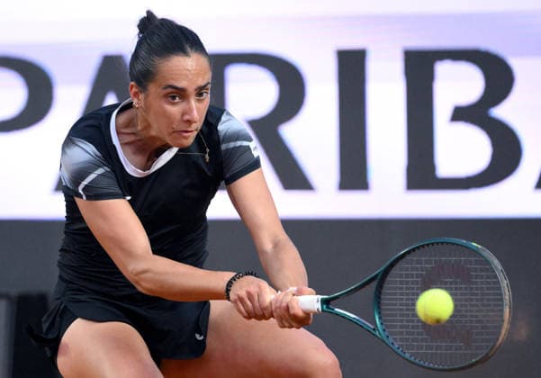 May 8, 2026, Rome: Noemi Basiletti of Italy in action during her women s singles second round match against Elina Svitolina of Ukraine (not pictured) at the Italian Open tennis tournament in Rome, Italy, 08 May 2026. ANSA ETTORE FERRARI Italian Open Tennis Tournament  - ZUMAa110 20260508_zaf_a110_128 Copyright: xEttorexFerrarix