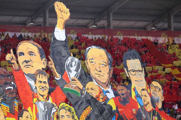 FOOTBALL : RC Lens vs FC Nantes - Ligue 1 J33 - 08 05 2026 Tifo des 120 ans du club lors du match RC Lens vs FC Nantes, Ligue 1 J33, stade Bollaert-Delelis, le 8 mai 2026 - photo Laurent Sanson PsnewZ  Copyright: xLaurentxSANSONx xPsnewZx