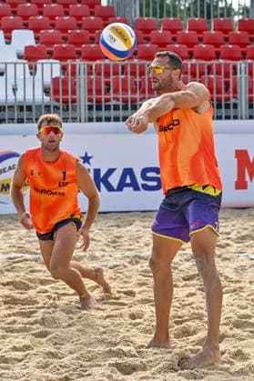 May 8, 2026, Madrid, Madrid, Spain: NATHAN MATOS of Spain during the men s preliminary round match (Pool C) between the German national team, Nationalteam and the Spanish national team, held at the Beach Pro Tour Futures Madrid 2026 at the Parque Deportivo Puerta de Hierro on May 8, 2026, in Madrid, Spain. Beach Pro Tour Futures Madrid 2026 (Men s) - 05.08.26 (Day Two)  - ZUMAc312 20260508_zsp_c312_053 Copyright: xOscarxManuelxSanchezx