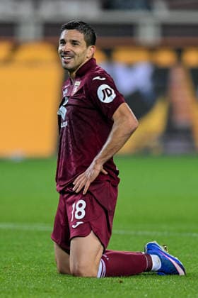 Torino™s Giovanni Simeone during the Serie B soccer match between Torino and Sassuolo at the Stadio Olimpico di Torino, Italy - Friday, May 08, 2026. - Soccer .  Copyright: xTanoxPecoraro LaPressex