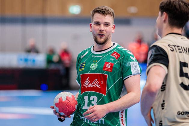 Ian Weber (GWD Minden, 13) GER, GWD Minden vs. Bergischer HC, Handball, 1. Bundesliga, 31. Spieltag, Spielzeit 2025 2026, 08.05.2026 GER, GWD Minden vs. Bergischer HC, Handball, 1. Bundesliga, 31. Spieltag, Spielzeit 2025 2026, 08.05.2026 Minden Copyright: xEibner-Pressefoto JanxRollingerx EP_JSK