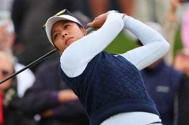 WEST CALDWELL, NJ - MAY 08: Patty Tavatanakit of Thailand tees off at the tenth tee during the second round of the Mizuho Americas Open on May 7, 2026 at Mountain Ridge Country Club in West Caldwell, New Jersey. (Photo by Rich Graessle Icon Sportswire) GOLF: MAY 08 LPGA, Golf Damen Mizuho Americas Open EDITORIAL USE ONLY Icon260508252962