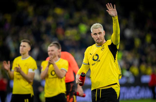 Sport Bilder des Tages #2 Dortmund, Germany. 8th Mai 2026. Niklas Suele (BVB) Borussia Dortmund - Eintracht Frankfurt 08.05.2026 *** Dortmund, Germany 8th May 2026 Niklas Suele BVB Borussia Dortmund Eintracht Frankfurt 08 05 2026