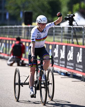 UCI Para Cycling Road World Cup: Round 3 Picture by Olly Hassell SWpix.com - 09 05 2026 - Cycling - UCI Para Cycling Road World Cup: Round 3 - Pescara, Abruzzo, Italy - Women T2 Road Race - Celine Van Till (Switzerland) Wins the Women T2 Road Race Copyright: x xSWpix.comx(t axPhotographyxHubxLtd)xOllyxHassell SWpix.comx SWP-3030-14038