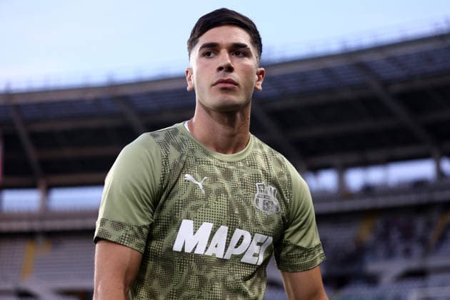 Cristian Volpato (US Sassuolo) looks on, Serie A, Torino FC v US Sassuolo , Olimpico, May 8, 2026, Turin, Italy.
