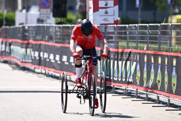 UCI Para Cycling Road World Cup: Round 3 Picture by Olly Hassell SWpix.com - 09 05 2026 - Cycling - UCI Para Cycling Road World Cup: Round 3 - Pescara, Abruzzo, Italy - Men T1 Road Race - Martin Heggelund (Denmark) Copyright: x xSWpix.comx(t axPhotographyxHubxLtd)xOllyxHassell SWpix.comx SWP-3030-14054