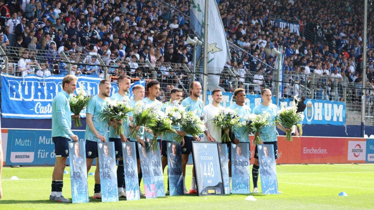 09.05.2026, xrekx, Fussball 2.Bundesliga, VfL Bochum - Hannover 96 v.l. Verabschiedung VfL Bochum Spieler (DFL DFB REGULATIONS PROHIBIT ANY USE OF PHOTOGRAPHS as IMAGE SEQUENCES and or QUASI-VIDEO) Bochum