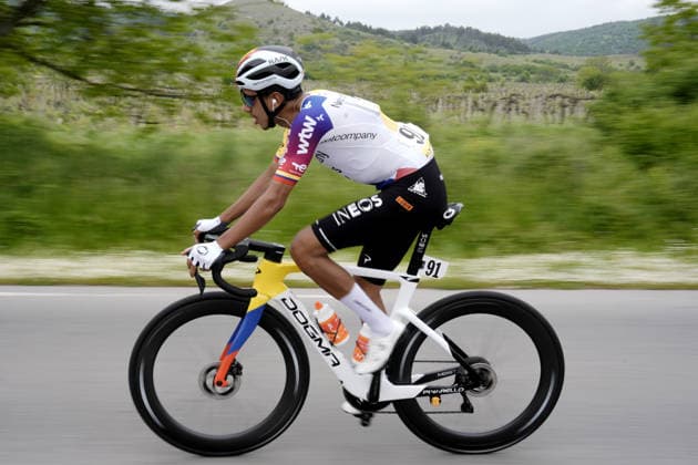 Colombia™s Egan Arley Bernal Gomez of Netcompany Ineos during Stage 2 of the Giro d™Italia, from Burgas to Veliko Tarnovo, Bulgaria, Saturday, May 9, 2026.  Copyright: xFabioxFerrari LaPressex