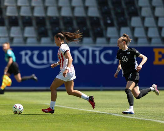 09.05.2026, DEU, Fussball, Frauen, Google Pixel Frauen-Bundesliga, 25. Spieltag, Saison 2025 2026, SC Freiburg vs. VfL Wolfsburg 1:0 für den SC Freiburg durch Selina Vobian (10, SC Freiburg) Freiburg i. Br. Dreisamstadion Baden-Württemberg Deutschland