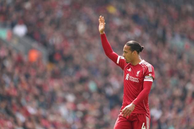Virgil van Dijk of Liverpool Liverpool v Chelsea, Premier League, Football, Anfield, Liverpool , UK - 09 May 2026Liverpool Anfield United Kingdom EDITORIAL USE ONLY No use with unauthorised audio, video, data, fixture lists, club league logos or live services. Online in-match use limited to 120 images, no video emulation. No use in betting, games or single club league player publications. Copyright: xRyanxBrowne Shutterstockx 16861683bn