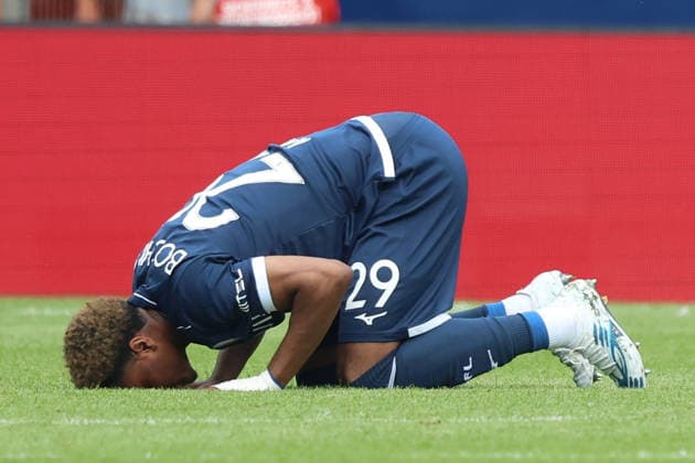 09.05.2026, xrekx, Fussball 2.Bundesliga, VfL Bochum - Hannover 96 v.l. Torjubel nach dem Tor zum celebrating the goal celebrate 1:1 durch Farid Alfa-Ruprecht (VfL Bochum) (DFL DFB REGULATIONS PROHIBIT ANY USE OF PHOTOGRAPHS as IMAGE SEQUENCES and or QUASI-VIDEO) Bochum