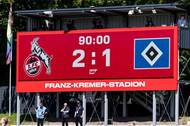 Google Pixel Frauen-Bundesliga, 1. FC Köln - Hamburger SV; 09.05.2026 Ende in Köln 2:1 Google Pixel Frauen-Bundesliga, 1. FC Köln - Hamburger SV, Köln, Franz-Kremer-Stadion am 09.05.2026 DFB REGULATIONS PROHIBIT ANY USE OF PHOTOGRAPHS AS IMAGE SEQUENCES AND OR QUASI-VIDEO. Copyright: xBEAUTIFULxSPORTS Wunderlx