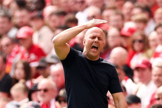 Arne Slot Manager of Liverpool reacts. Liverpool v Chelsea, Premier League, Football, Anfield, Liverpool , UK - 09 May 2026Liverpool Anfield United Kingdom EDITORIAL USE ONLY No use with unauthorised audio, video, data, fixture lists, club league logos or live services. Online in-match use limited to 120 images, no video emulation. No use in betting, games or single club league player publications.  Copyright: xRyanxBrowne Shutterstockx 16861683cl