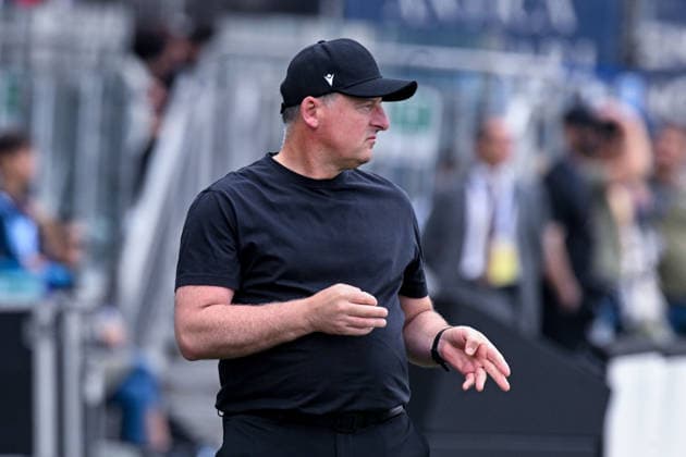 Udinese s coach Kosta Runjaic during the Serie A soccer match between Cagliari Calcio and Udinese at the Unipol Domus in Cagliari, Sardinia - Saturday 9th May. - Soccer  Copyright: xGianlucaxZuddas LaPressex