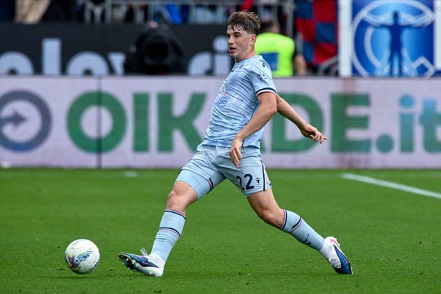 Udinese s Branimir MlaÄic in action during the Serie A soccer match between Cagliari Calcio and Udinese at the Unipol Domus in Cagliari, Sardinia - Saturday 9th May. - Soccer  Copyright: xGianlucaxZuddas LaPressex