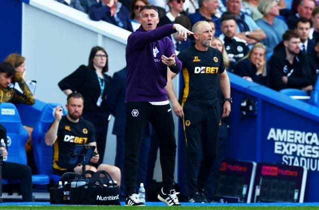 Wolverhampton Wanderers Manager Rob Edwards. Brighton and Hove Albion v Wolverhampton Wanderers, Premier League, Football, American Express Community Stadium, Brighton , UK - 09 May 2026Brighton American Express Community Stadi United Kingdom EDITORIAL USE ONLY No use with unauthorised audio, video, data, fixture lists, club league logos or live services. Online in-match use limited to 120 images, no video emulation. No use in betting, games or single club league player publications. Copyright: xJamesxMarsh Shutterstockx 16861685an