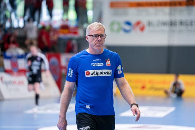 HSG Blomberg-Lippe (GER) vs. Thueringer HC (GER) Handball, 1. Handball Bundesliga Frauen, Halbfinale, Spiel 3, 9.5.2026, Saision 2025 2026, Blomberg Ronny Krueger (HSG Blomberg-Lippe, Torwarttrainer) Blomberg Sporthalle an der Ulmenallee Deutschland