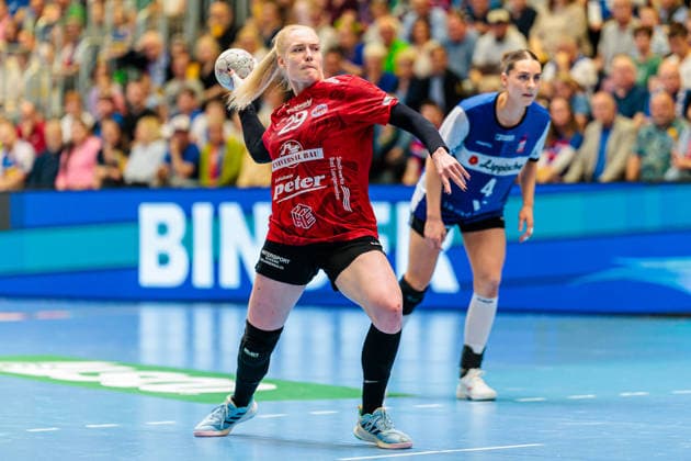Johanna Reichert (Thueringer HC, 29) im Siebenmeter GER, HSG Blomberg-Lippe vs. Thueringer HC, Handball, 1. Bundesliga Frauen, Play-Offs, Halbfinale, Spiel 3, 09.05.2026 GER, HSG Blomberg-Lippe vs. Thueringer HC, Handball, 1. Bundesliga Frauen, Play-Offs, Halbfinale, Spiel 3, 09.05.2026 Blomberg Copyright: xEibner-Pressefoto JanxRollingerx EP_JSK