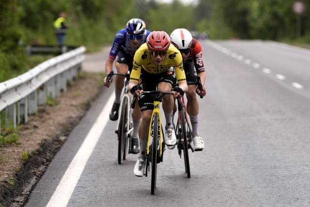 Denmark™s Jonas Vingegaard Hansen of Team Visma Lease A Bike during Stage 2 of the Giro d™Italia, from Burgas to Veliko Tarnovo, Bulgaria, Saturday, May 9, 2026.  Copyright: xFabioxFerrari LaPressex