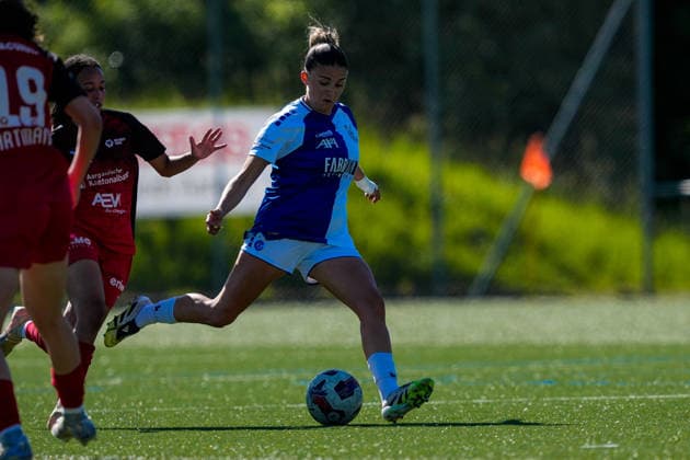 Schweiz: AXA Women s Super League 2025 26, FC Aarau Frauen vs GC Frauenfussball - Sportanlage Schachen, Aarau: Viola Avduli (23 Grasshoppers) Copyright: xKjetilxWaberx