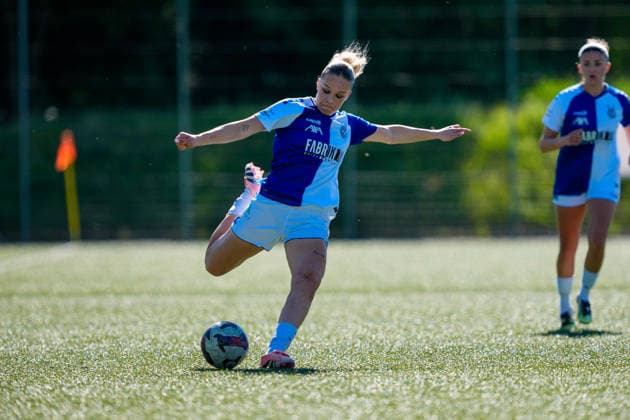 Schweiz: AXA Women s Super League 2025 26, FC Aarau Frauen vs GC Frauenfussball - Sportanlage Schachen, Aarau: Viola Avduli (23 Grasshoppers) Copyright: xKjetilxWaberx