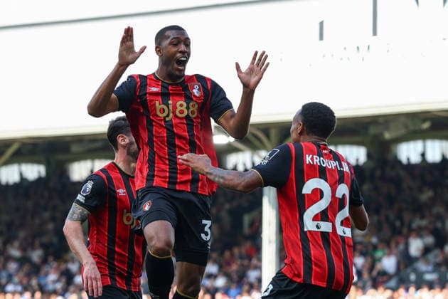 Premier League: Fulham v AFC Bournemouth LONDON, UK - 9th May 2026: Rayan of AFC Bournemouth celebrates scoring his side s first goal with team mates during the Premier League match between Fulham FC and AFC Bournemouth at Craven Cottage London Craven Cottage England United Kingdom Copyright: xCraigxMercerx xPeakxActionxPhotosx
