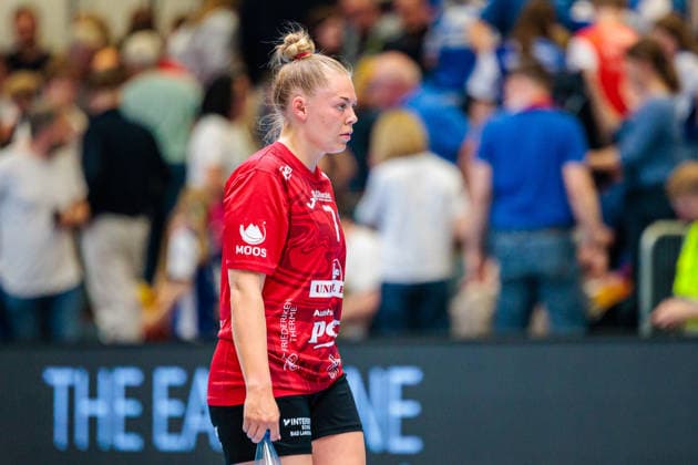 Lotta Heider (Thueringer HC, 07) auf dem Weg in die Halbzeit GER, HSG Blomberg-Lippe vs. Thueringer HC, Handball, 1. Bundesliga Frauen, Play-Offs, Halbfinale, Spiel 3, 09.05.2026 GER, HSG Blomberg-Lippe vs. Thueringer HC, Handball, 1. Bundesliga Frauen, Play-Offs, Halbfinale, Spiel 3, 09.05.2026 Blomberg Copyright: xEibner-Pressefoto JanxRollingerx EP_JSK