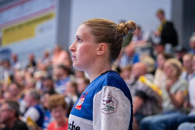 HSG Blomberg-Lippe (GER) vs. Thueringer HC (GER) Handball, 1. Handball Bundesliga Frauen, Halbfinale, Spiel 3, 9.5.2026, Saision 2025 2026, Blomberg Alexia Hauf (HSG Blomberg-Lippe, 31) Blomberg Sporthalle an der Ulmenallee Deutschland