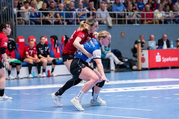 HSG Blomberg-Lippe (GER) vs. Thueringer HC (GER) Handball, 1. Handball Bundesliga Frauen, Halbfinale, Spiel 3, 9.5.2026, Saision 2025 2026, Blomberg Maxi Muehlner (HSG Blomberg-Lippe, 10) Blomberg Sporthalle an der Ulmenallee Deutschland