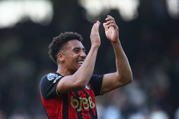 Premier League: Fulham v AFC Bournemouth LONDON, UK - 9th May 2026: James Hill of AFC Bournemouth celebrates after the Premier League match between Fulham FC and AFC Bournemouth at Craven Cottage London Craven Cottage England United Kingdom Copyright: xCraigxMercerx xPeakxActionxPhotosx