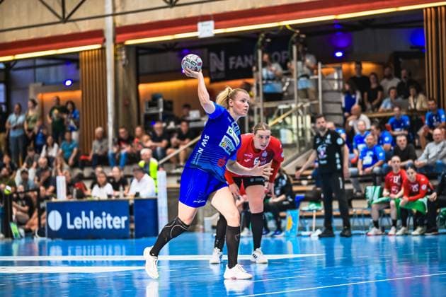 Szene mit Lena Ivancok (29; Union Neckarsulm) Szene mit Lena Ivancok (29; Sport-Union Neckarsulm) in der Ballei